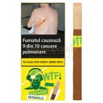 Pachet cu 5 tigari de foi prevazute cu mustiuc din lemn si aroma de citrice WTF Tipsy Squad